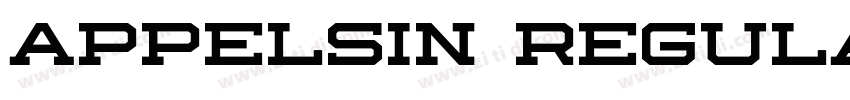 Appelsin Regular字体转换